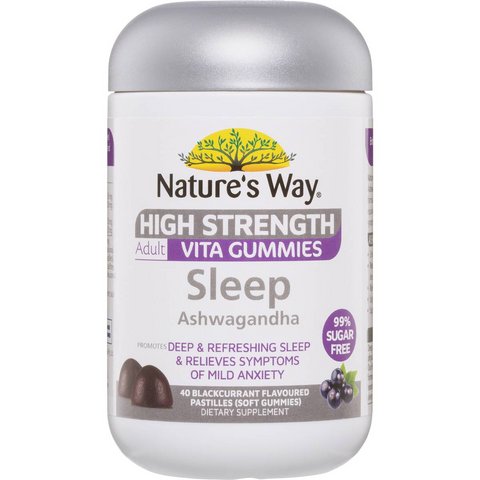 Nature's Way High Strength Sleep Ashwagandha Adult Vita Gummies 40 Pack