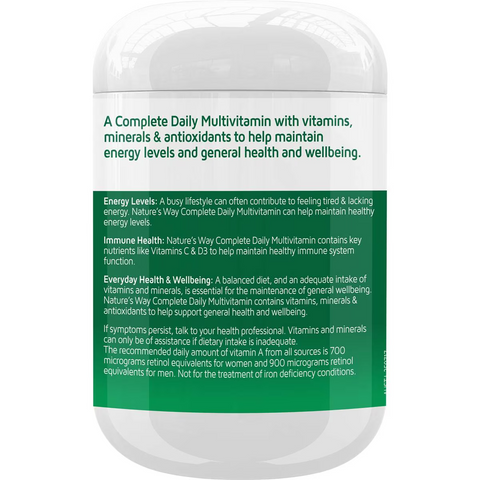 Nature's Way Daily Multivitamin With Antioxidants Coated Tablets