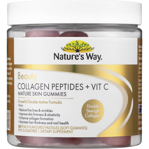 Nature's Way Beauty Collagen + Vitamin C Mature Skin Gummies 50