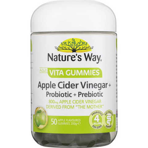 Nature's Way Adult Vita Gummies Apple Cider Vinegar Probiotic Prebiotic