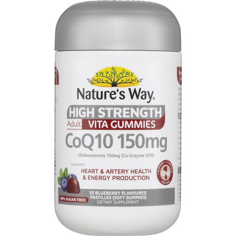 Nature's Way High Strength Adult Vita Gummies Coq10 150mg 30 Pack