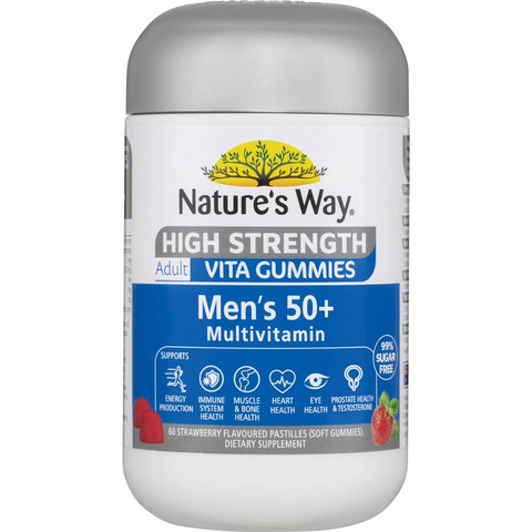 Nature's Way Men's 50+ Multivitamin Vita Adult Vita Gummies 60 Pack