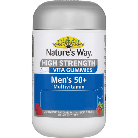 Nature's Way Men's 50+ Multivitamin Vita Adult Vita Gummies 60 Pack