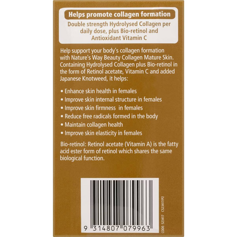 Nature's Way Beauty Collagen Mature Skin Film Coated Tablets 120 Pack