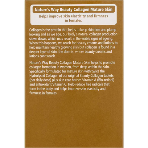 Nature's Way Beauty Collagen Mature Skin Film Coated Tablets 120 Pack