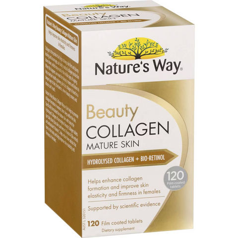 Nature's Way Beauty Collagen Mature Skin Film Coated Tablets 120 Pack