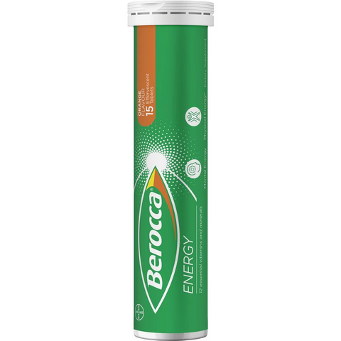 Berocca Vitamin B & C Orange Flavour Energy 15 Pack