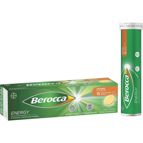 Berocca Vitamin B & C Orange Flavour Energy 15 Pack