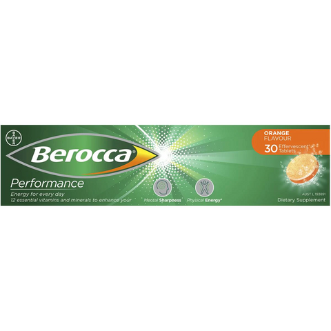 Berocca Vitamin B & C Orange Flavour Energy 30 Pack