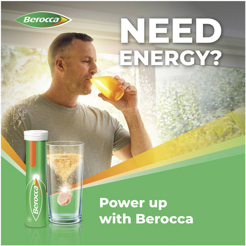 Berocca Vitamin B & C Orange Flavour Energy 30 Pack