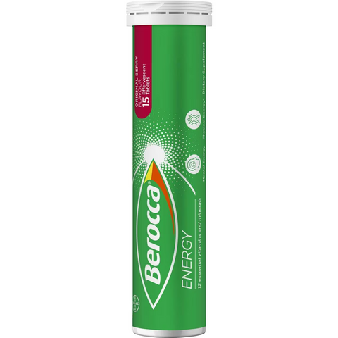 Berocca Vitamin B & C Original Berry Flavour Energy 30 Pack