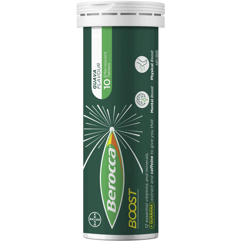 Berocca Vitamin B & C Guava Flavour With Guarana Energy 20 Pack