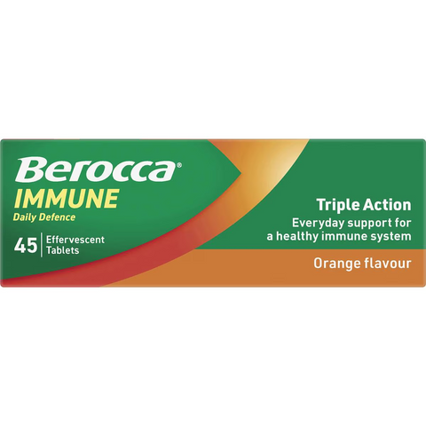 Berocca Immune Daily Defence Orange Effervescent Tablets 45