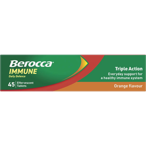 Berocca Immune Daily Defence Orange Effervescent Tablets 45