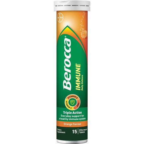 Berocca Immune Daily Defence Orange Effervescent Tablets 45