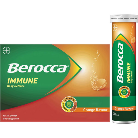 Berocca Immune Daily Defence Orange Effervescent Tablets 45