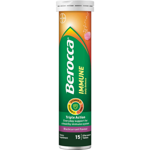 Berocca Immune Daily Defence Blackcurrant Effervescent 45 Pack