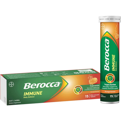 Berocca Immune Daily Defence Effervescent Tablets 15 Pack