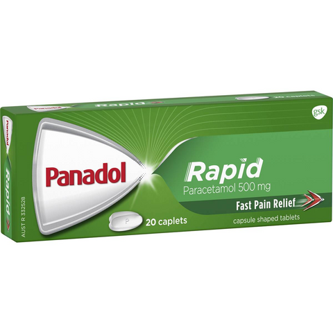 Panadol Rapid For Fast Pain Relief With Paracetamol 500mg 20 Pack