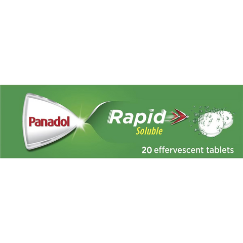 Panadol Rapid Soluble With Paracetamol 500mg 20 Pack