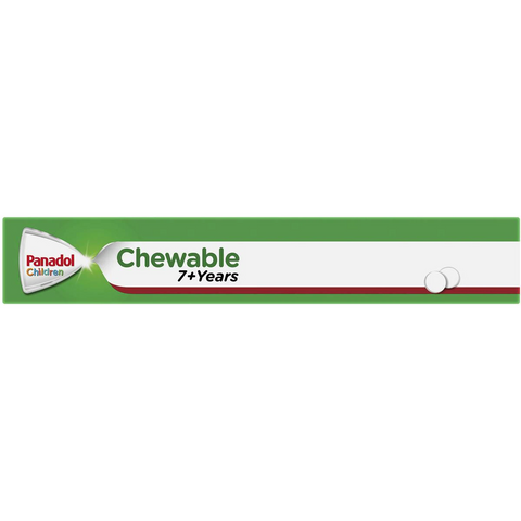 Panadol Children 7+ Years Chewable Tablet Pain Relief 12 Pack