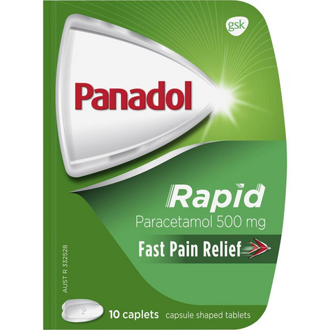 Panadol Rapid For Fast Pain Relief With Paracetamol 500mg 10 Pack