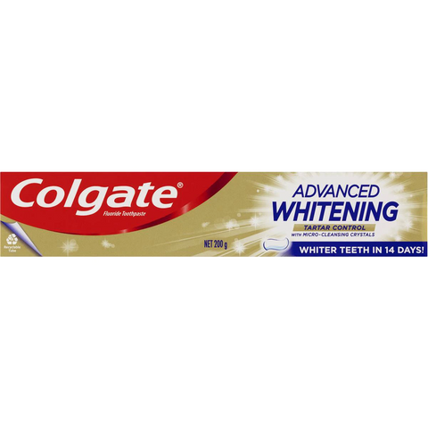 Colgate Whitening Toothpaste Advanced Whiten Tartar Control 200g