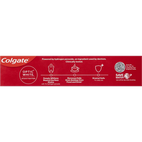 Colgate Optic White Stain Fighter Teeth Whitening Toothpaste 140g