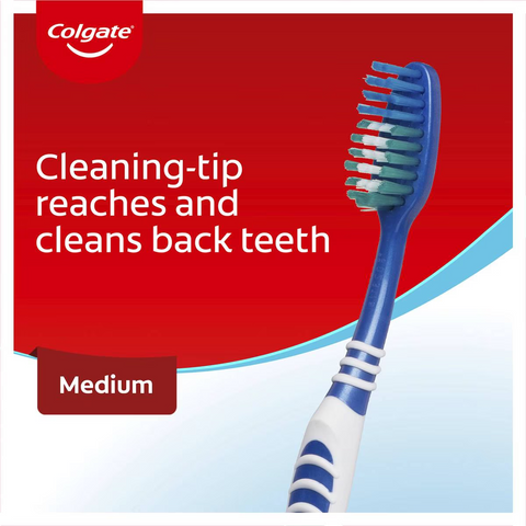 Colgate Toothbrush With Rubber Tongue Cleaner 1 Pack