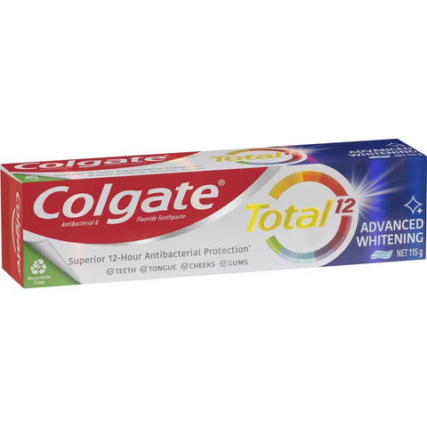 Colgate Antibacterial Toothpaste Total Advanced Whitening 115g