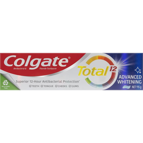 Colgate Antibacterial Toothpaste Total Advanced Whitening 115g