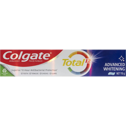 Colgate Antibacterial Toothpaste Total Advanced Whitening 115g