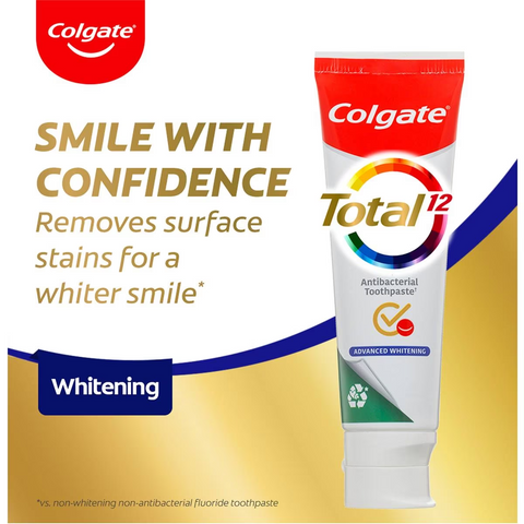 Colgate Antibacterial Toothpaste Total Advanced Whitening 115g