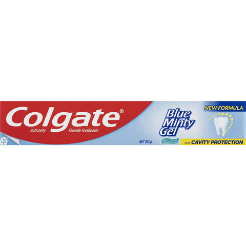 Colgate Cavity Protection Toothpaste Blue Minty Gel For Cavity 165g