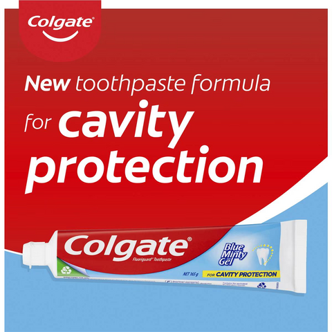 Colgate Cavity Protection Toothpaste Blue Minty Gel For Cavity 165g