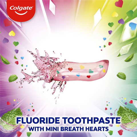 Colgate Max Fresh Toothpaste With Mini Breath Hearts Rainbow