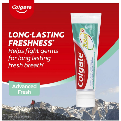 Colgate Antibacterial Toothpaste Total Advanced Fresh Gel 115g