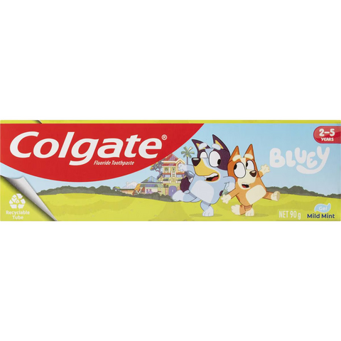 Colgate Kids Toothpaste Junior Bluey 2-5 Years 90g