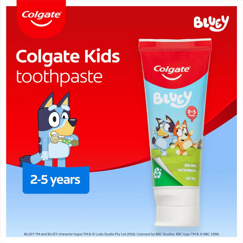 Colgate Kids Toothpaste Junior Bluey 2-5 Years 90g