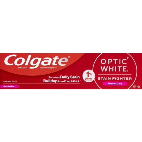 Colgate Teeth Whitening Toothpaste Optic White Enamel Care 140g