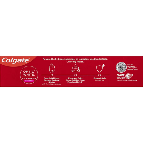 Colgate Teeth Whitening Toothpaste Optic White Enamel Care 140g