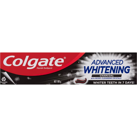 Colgate Whitening Toothpaste Advanced Whitening Charcoal 180g