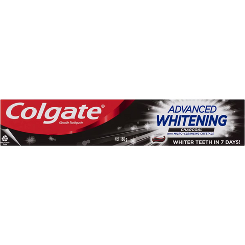 Colgate Whitening Toothpaste Advanced Whitening Charcoal 180g