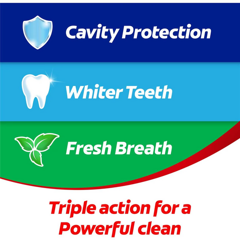 Colgate Triple Action Toothpaste 165g X 3 Pack