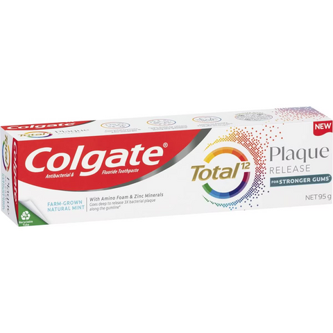 Colgate Plaque Release Toothpaste Total Natural Mint 95g