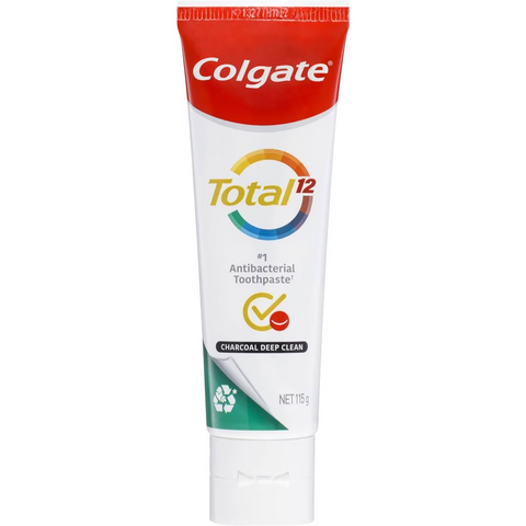 Colgate Antibacterial Toothpaste Total Charcoal Deep Clean 115g