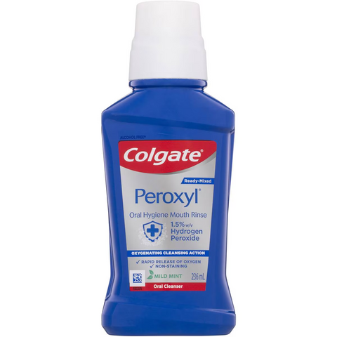 Colgate Mouthwash Oral Cleanser Mint - Peroxyl 236ml