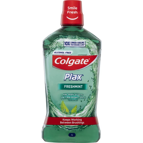 Colgate Mouthwash Freshmint Alcohol Free - Plax 1l