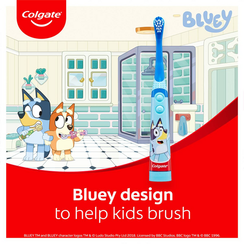 Colgate Kids Toothbrush Battery Sonic Bluey Each