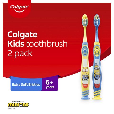 Colgate Toothbrush Minions Kids 6+ Years 2 Pack